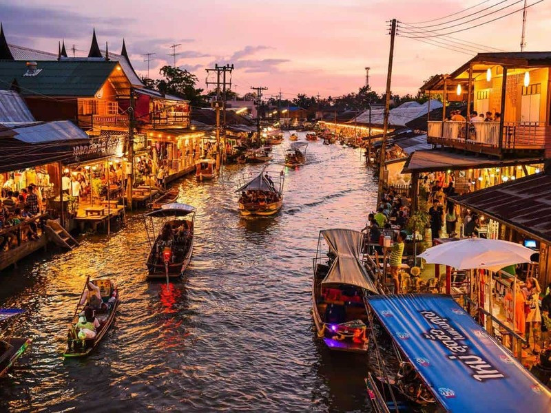 Chợ nổi tại Pattaya Thái Lan